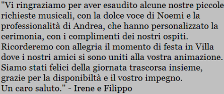 Recensione di Irene e Filippo