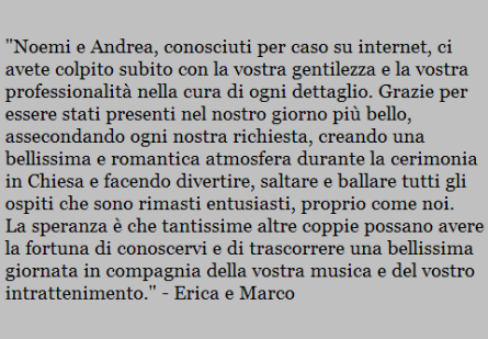 Recensione di Erica e Marco